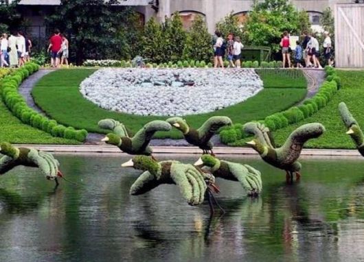 Beautiful Gardens Depicting Beijing Olympics