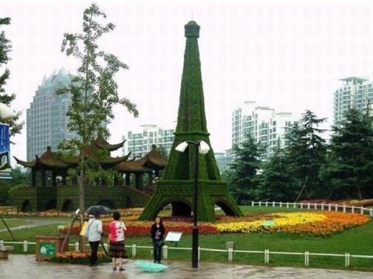 Beautiful Gardens Depicting Beijing Olympics