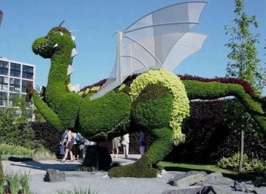 Beautiful Gardens Depicting Beijing Olympics