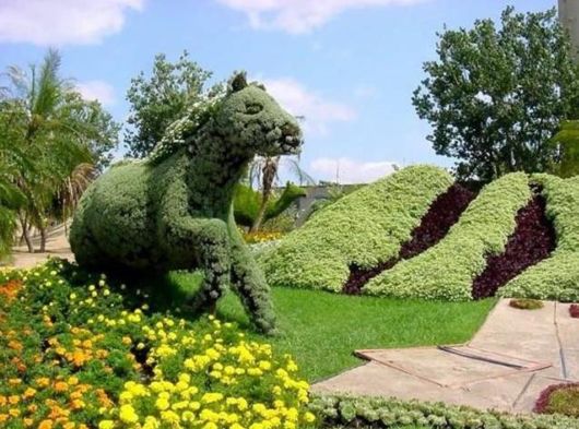 Beautiful Gardens Depicting Beijing Olympics