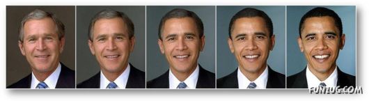Amazing Transformation of Bush into Obama