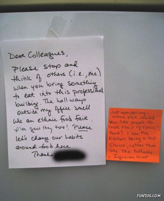 Do You Eat Other's Lunch in Office?