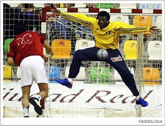 Funny Sportsmen Action Photography