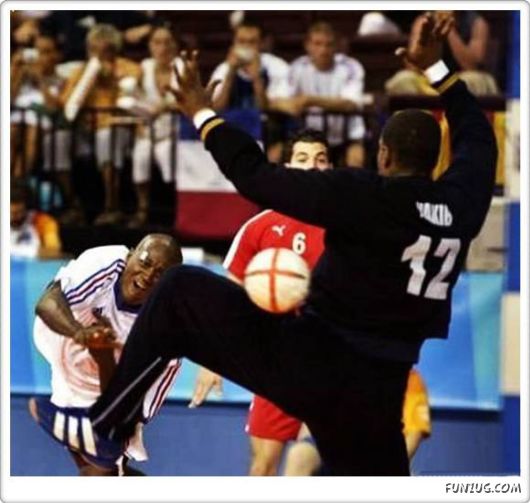 Funny Sportsmen Action Photography