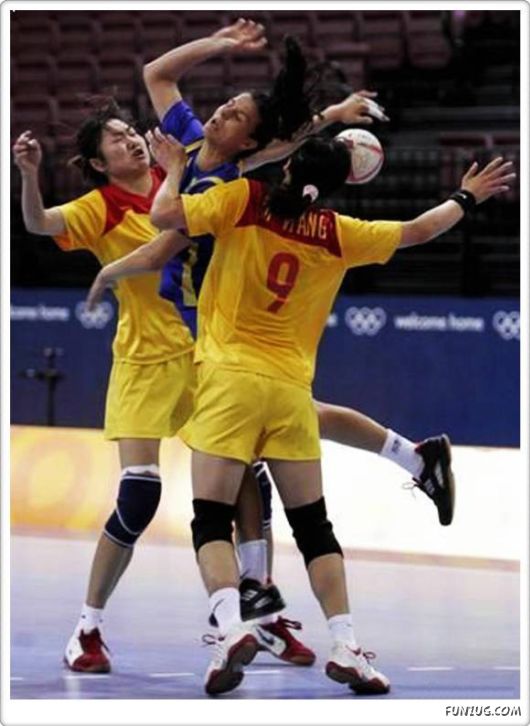 Funny Sportsmen Action Photography