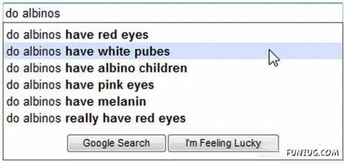 Weird Search Suggestions by Google