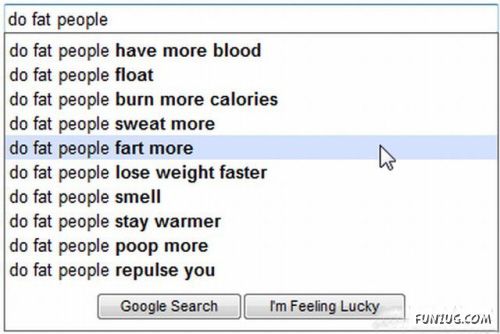 Weird Search Suggestions by Google