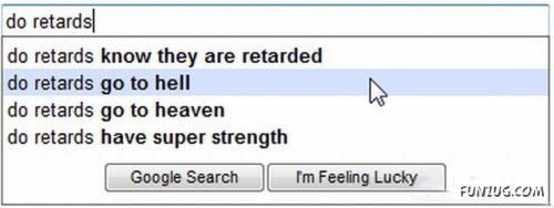 Weird Search Suggestions by Google