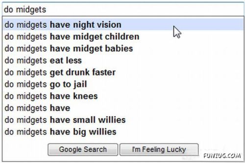 Weird Search Suggestions by Google