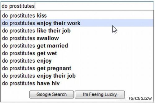 Weird Search Suggestions by Google