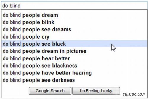 Weird Search Suggestions by Google