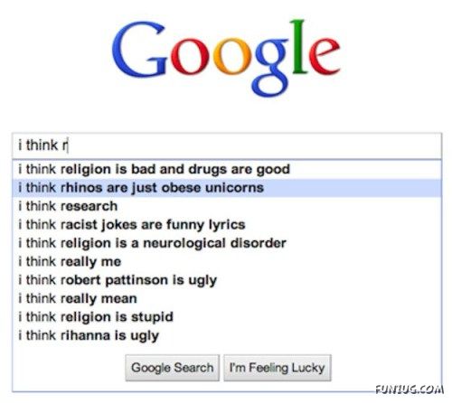 Weird Search Suggestions by Google