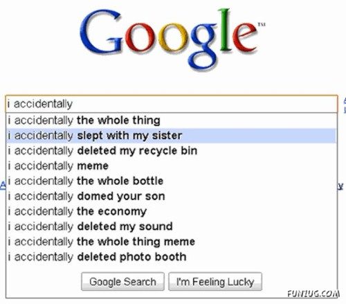 Weird Search Suggestions by Google