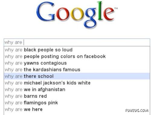 Weird Search Suggestions by Google