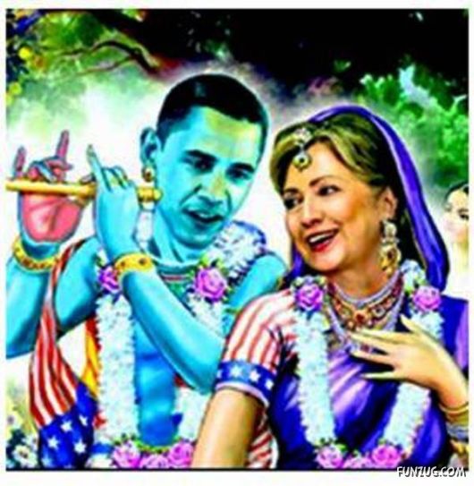 Hillary with Obama (Funny)