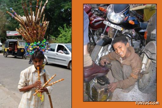 The Streets And People Of India