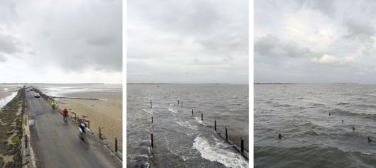 Identical Portraits At High And Low Tide