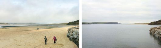 Identical Portraits At High And Low Tide
