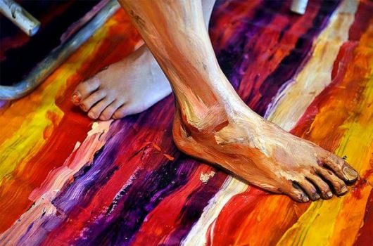 Acrylic on Flesh Cool Paintings