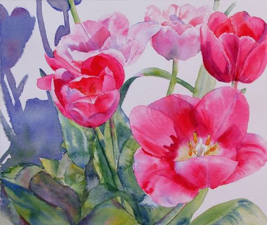 Floral Watercolor Paintings By Rsharts 