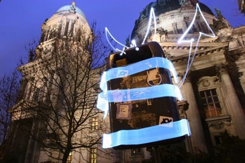 Amazing paintings with Light Beam