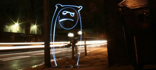 Amazing paintings with Light Beam