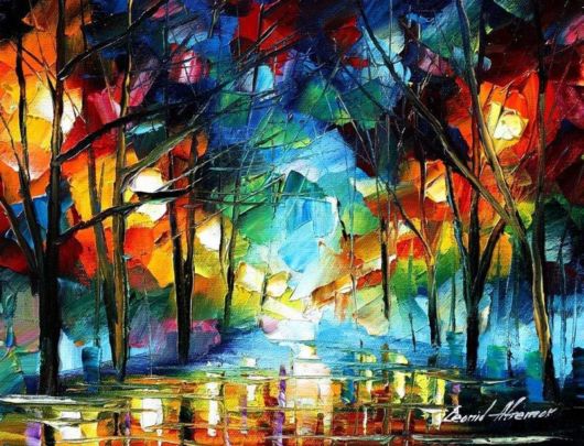 Beautiful Oil Paintings Using Only A Palette Knife  