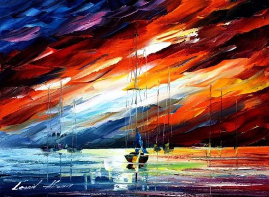 Beautiful Oil Paintings Using Only A Palette Knife  