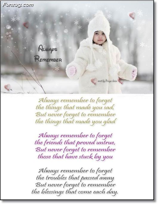 aLways Remember to Forget