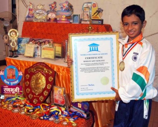 9 Year-Old Boy Sets a World Record