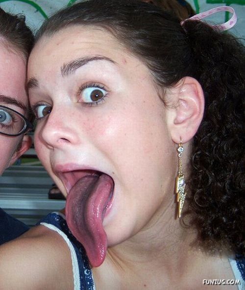 Galz with Freakishly Long Tongues