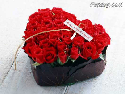 Click to Enlarge - Beautiful Floral Valentine Hearts