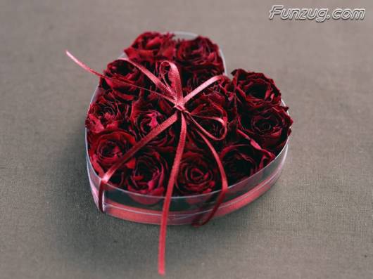 Click to Enlarge - Beautiful Floral Valentine Hearts