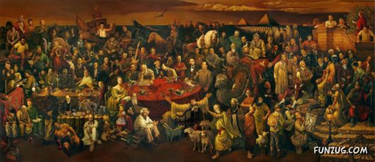 Click to Enlarge - Worlds Famous Men in One Photograph
