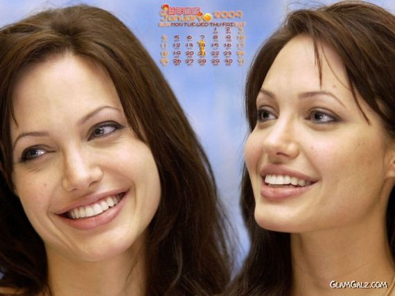 Click to Enlarge - Angelina Jolie Calendar 2009