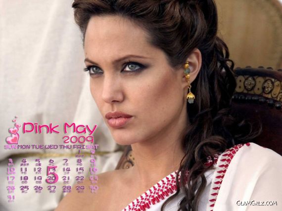 Click to Enlarge - Angelina Jolie Calendar 2009