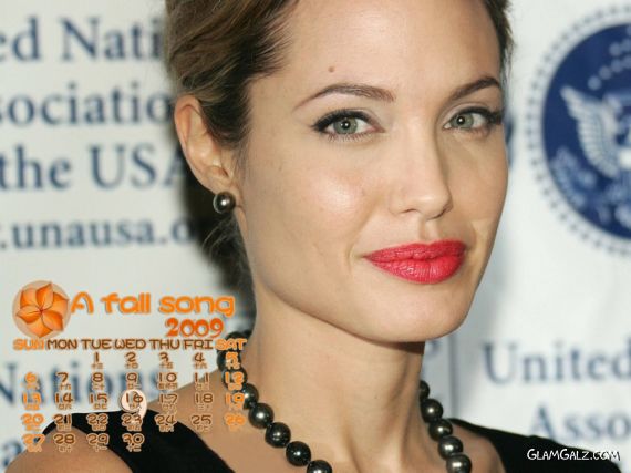 Click to Enlarge - Angelina Jolie Calendar 2009