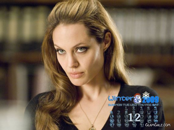 Click to Enlarge - Angelina Jolie Calendar 2009