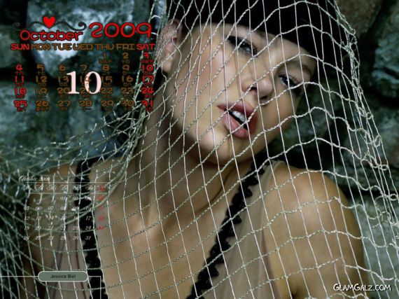Click to Enlarge - Jessica Biel Exclusive 2009 Calendar