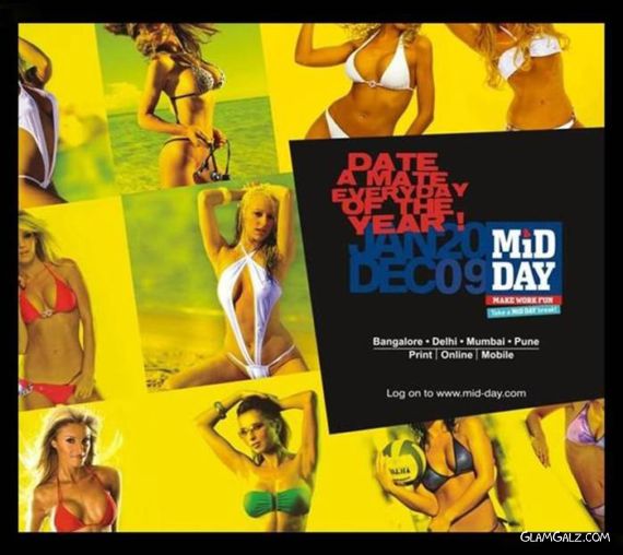 Click to Enlarge - Mid-Day Desktop Calendar 2009