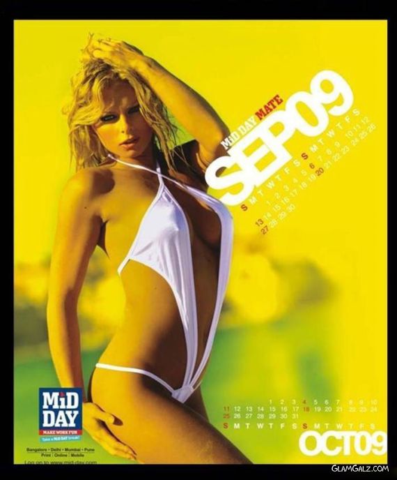 Click to Enlarge - Mid-Day Desktop Calendar 2009