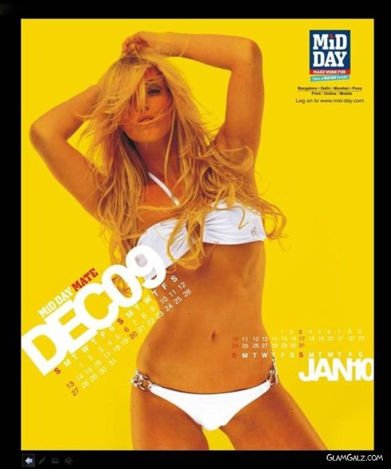 Click to Enlarge - Mid-Day Desktop Calendar 2009