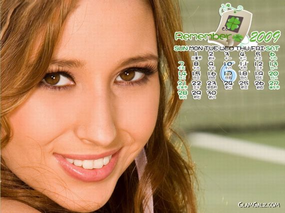 Click to Enlarge - Beautiful $hay L@ren Calendar 2009