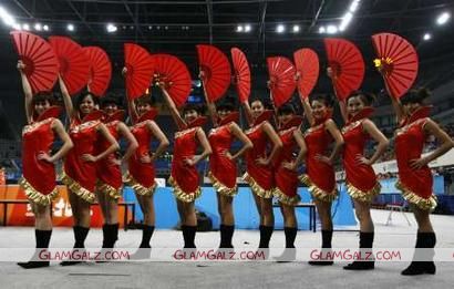 Cheerleaders for Beijing Olympics 2008