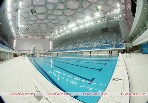 China Water Cube Welcome Olympic Torch