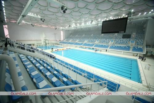 China Water Cube Welcome Olympic Torch