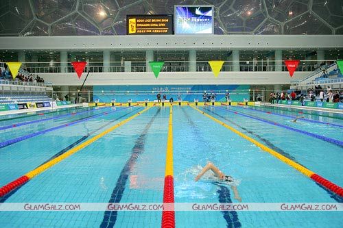 China Water Cube Welcome Olympic Torch