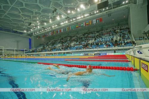 China Water Cube Welcome Olympic Torch