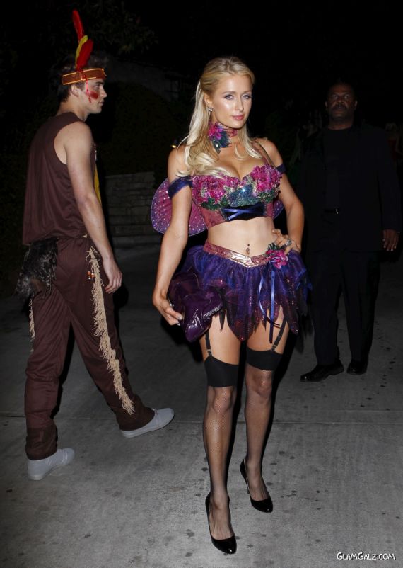 Paris Hilton At 2nd Halloween Party