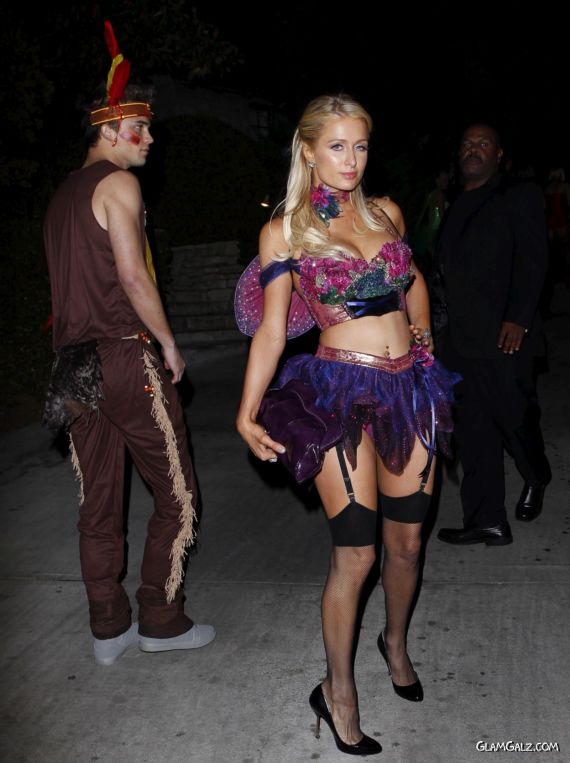 Paris Hilton At 2nd Halloween Party